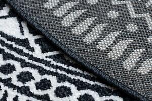 Kusový koberec Napkin black kruh 200x200 cm