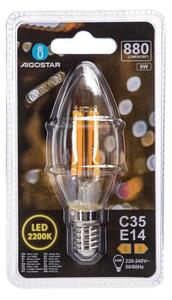 LED Žárovka FILAMENT C35 E14/8W/230V 2200K - Aigostar