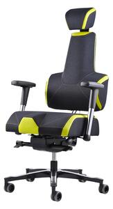 Zdravotní herní židle THERAPIA E+GAMER –⁠ černo-zelená