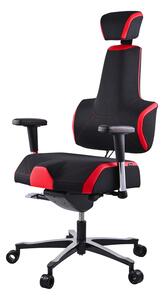 Zdravotní herní židle THERAPIA E+GAMER –⁠ černo-červená
