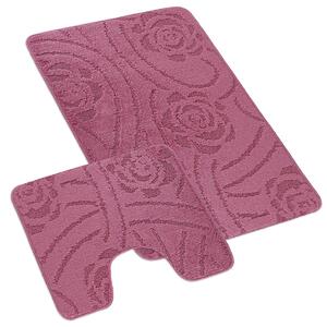 Bellatex Koupelnová předložka BANY, UNI RŮŽE LILA 60x50cm na WC
