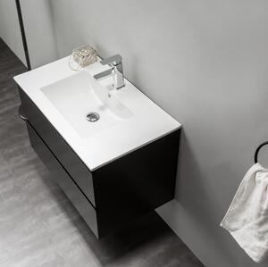 CERANO - Koupelnová skříňka pod umyvadlo Carole - černá matná - 60 cm