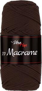 Pletací / háčkovací příze Vlna-Hep PP MACRAME 4229 tmavě hnědá, jednobarevná, 100g/85m