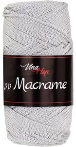 Pletací / háčkovací příze Vlna-Hep PP MACRAME 4230 světle šedá, jednobarevná, 100g/85m