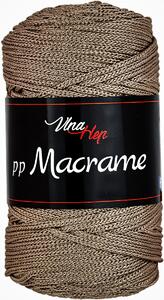 Pletací / háčkovací příze Vlna-Hep PP MACRAME 4224 středně hnědá, jednobarevná, 100g/85m