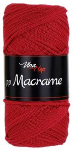 Pletací / háčkovací příze Vlna-Hep PP MACRAME 4020 červená, jednobarevná, 100g/85m