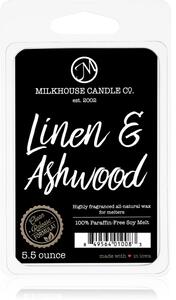 Milkhouse Candle Co. Creamery Linen & Ashwood vosk do aromalampy 155 g