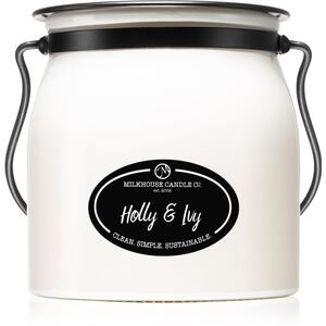 Milkhouse Candle Co. Creamery Holly & Ivy vonná svíčka Butter Jar 454 g