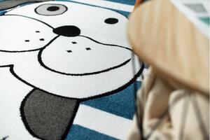 Dětský kusový koberec Petit Puppy blue 120x170 cm