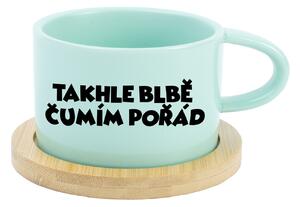 TAKHLE BLBĚ ČUMÍM POŘÁD - mint hrníček makronka 200 ml