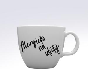 ALERGICKÁ NA IDIOTY - MEGA XXL keramický hrnek 1000 ml