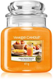 Yankee Candle Farm Fresh Peach vonná svíčka 411 g