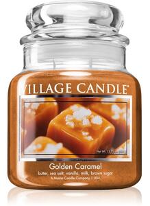 Village Candle Golden Caramel vonná svíčka (Glass Lid) 389 g