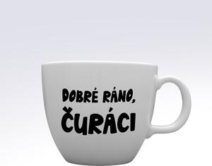 DOBRÉ RÁNO, ČURÁCI - MEGA XXL keramický hrnek 1000 ml