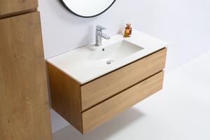 CERANO - Koupelnová skříňka pod umyvadlo Carole - přírodní - 100 cm