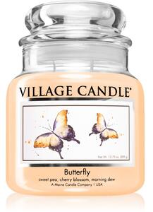Village Candle Butterfly vonná svíčka (Glass Lid) 389 g