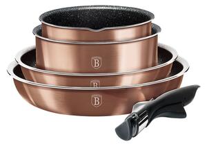 Sada nádobí s odnímatelnou rukojetí 9 ks Rosegold Metallic Line