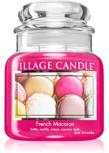 Village Candle French Macaroon vonná svíčka (Glass Lid) 389 g
