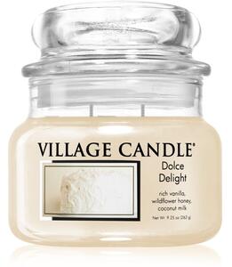 Village Candle Dolce Delight vonná svíčka (Glass Lid) 262 g