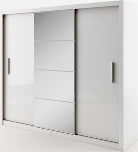 Casarredo - Komfort nábytek Šatní skříň IDEA 01 se zrcadlem 250, bílá