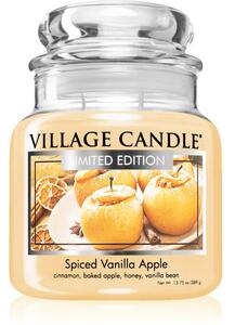 Village Candle Spiced Vanilla Apple vonná svíčka (Glass Lid) 389 g