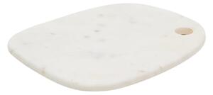 Bílé mramorové servírovací prkénko Kave Home Odar 30 x 25 cm