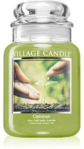 Village Candle Optimism vonná svíčka (Glass Lid) 602 g