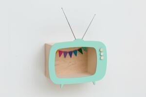 Designová dětská polička televizor Teevee - mint