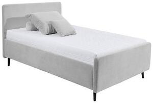 ČALOUNĚNÁ POSTEL, 140/200 cm světle šedá MID.YOU - Jednolůžkové postele, Online Only