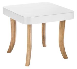 Luxusní bílý stolek čtverec