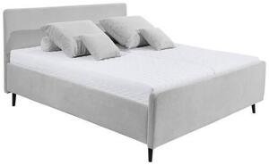 ČALOUNĚNÁ POSTEL, 180/200 cm, světle šedá MID.YOU - Manželské postele, Online Only