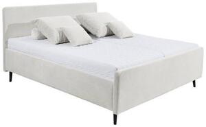 ČALOUNĚNÁ POSTEL, 180/200 cm, krémová MID.YOU - Manželské postele, Online Only