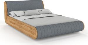 Dubová levitující postel Harald cm - masiv 4 cm Moření Visby - dub: Bělený olej Dub přírodní 140x200