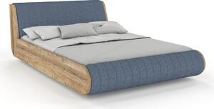 Dubová levitující postel Harald cm - masiv 4 cm Moření Visby - dub: Retro olej Dub přírodní 200x200