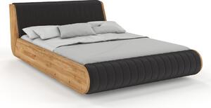 Dubová levitující postel Harald cm - masiv 4 cm Moření Visby - dub: Bělený olej Dub přírodní 140x200