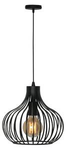 Závěsné svítidlo Aglio, Ø 28 cm, černá barva, kov