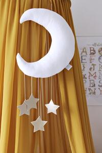 Závěsná dekorace měsíček Shiny - White