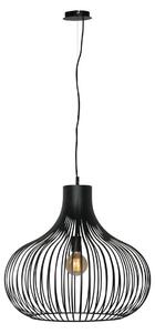 Závěsné svítidlo Aglio, Ø 58 cm, černá barva, kov