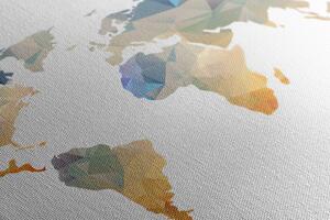 Obraz polygonální mapa světa