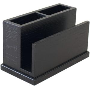 Příborník s držákem na ubrousky, výška: 130 mm, délka: 220 mm, černý