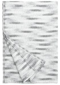 Lněný ručník Hohto, bílo-šedý, Rozměry 95x150 cm