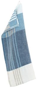 Lněná utěrka Toffee 48x70, borůvkově-modrá rain