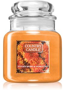 Country Candle Golden Mums & Honey Crisp vonná svíčka 453 g