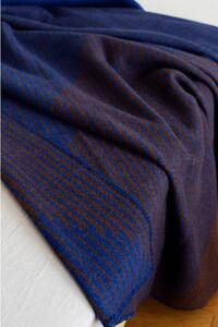 Lapuan Kankurit Vlněná deka Rinne 130x180, modro-hnědá