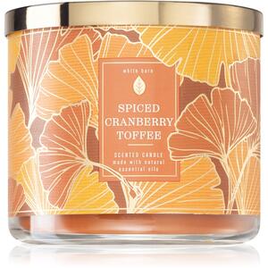 Bath & Body Works Spiced Cranberry Toffee vonná svíčka 411 g