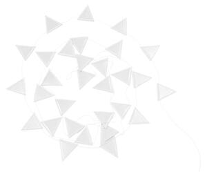 Girlanda trojúhelníky 3,3 m - Silver