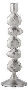Kovový svícen Metina Silver 28,5 cm