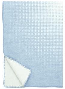 Vlněná deka Juhannus 100x150, přírodně barvená modrá / Finnsheep