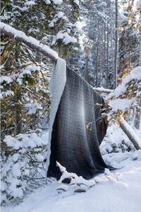 Vlněná deka Juhannus 150x200, černá / Finnsheep