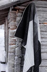 Vlněná deka Kaamos 150x200, černá / Finnsheep